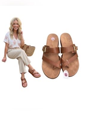 Vionic Carmela Leather Sandals – Size 9 – NEW